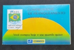 CADERNETA:  BRASIL – 1991 COMPROVANTE DE FRANQUEAMENTO. RHM: CD19 (BANDEIRA NACIONAL). VALOR CAT. 80 UF.