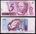 CÉDULA DE 5 REAIS 1997 C-270 FLOR DE ESTAMPA ESTIMATIVA  R$ 150,
