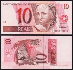CÉDULA DE 10 REAIS 1997 C-289 FLOR DE ESTAMPA ESTIMATIVA R$ 260