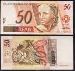 CÉDULA DE 50 REAIS 1999 C-317 FLOR DE ESTAMPA ESTIMATIVA R$ 620,