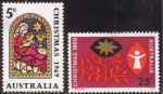 SELO: AUSTRALIA – 1969 (TEMÁTICA: NATAL). SÉRIE COMPLETA. NOVO. 