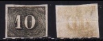 SELO: BRASIL  1850 (IMPÉRIO) VERTICAL. RHM: 11. 10 RÉIS. NOVO. VL. CAT. 80 UF.