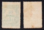 SELO: BRASIL (REPÚBLICA)  1890: CIFRA horizontal  rhm: J-20-D  20 RÉIS  NOVO.