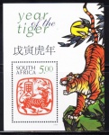 BLOCO: AFRICA DO SUL: 1998 (TEMÁTICA: CALENDARIO/TIGRE). MINT.