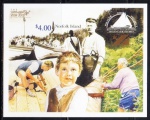 BLOCO: ILHA NORFOLK: 2000 (TEMÁTICA: PESCADORES). MINT.