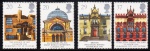 SELO: INGLATERRA: 1990 – (TEMÁTICA: ARQUITETURA). MINT. SÉRIE COMPLETA.