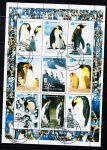 FOLHA DE SELOS – NIGER – 1998 (TEMATICA: AVES/PINGUINS). USADO.