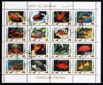 FOLHA DE SELOS – UMM AL QIWAIN – 1973 (TEMÁTICA: PEIXES) USADO