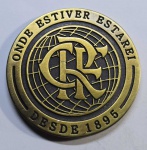 MEDALHA DE BRONZE FLAMENGO X LIVERPOOL, FINAL DO MUNDIAL DE CLUBES 21/12/2021 CATAR DOHA 52 mm LINDA