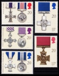 SELO: INGLATERRA: 1990 – (TEMÁTICA: MEDALHAS). MINT. SÉRIE COMPLETA.