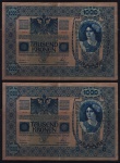 CÉDULA GRANDE DA AUSTRIA 1.000 KRONEN 1902 BONITA