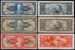 3 CEDULAS DE 500 E 1.000 CRUZEIROS 1955/1962/1963 C-047/100/106 MBC BONITAS