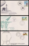 FDC: BRASIL – 1978/1986/1988. COM CARIMBO COMEMORATIVO E DE PRIMEIRO DIA DE CIRCULAÇÃO.