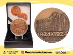 Medalha do Brasil - Casa da Moeda - 2024 - Estojo com a Série 200 anos do Senado - 1ª Sede - Palácio Conde dos Arcos 1824/1924 - Bronze - 30.0 g - 40.0 mm - Somente 100 Exemplares - Estojo original completo e com certificado