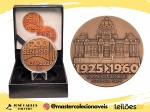 Medalha do Brasil - Casa da Moeda - 2024 - Estojo com a Série 200 anos do Senado - 2ª Sede - Palácio Monroe 1925/1960 - Bronze - 30.0 g - 40.0 mm - Somente 100 Exemplares - Estojo original completo e com certificado