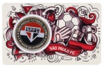 Medalha do Brasil - Cartela da CMB com a Medalha 90 Anos do São Paulo Futebol Clube - 1943/2023 - Cartela Oficial da Casa da Moeda do Brasil