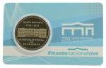 Medalha do Brasil - Cartela da CMB com a medalha  200 Anos do Museu Nacional UFRJ - 1818-2018 - Cartela Oficial Casa da Moeda do Brasil