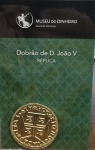 Réplica da Peça Dobrão de D. João V - Emitida pelo Museu do Dinheiro de Portugal - Na Embalagem Original