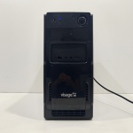 Gabinete de Computador, Marca VISAGE, Não Acompanha o Fio, Ligando, mas não testado o Funcionamento. Medidas: Altura: 36,5 cm, Largura: 17,5 cm, Comprimento: 36 cm, Peso 3830 g.