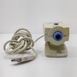 Antiga Câmera Webcam, Marca IBM, Modelo XVP610, Com Detalhes no Fio, Não testado o funcionamento. Medidas: Altura: 27,5 cm, Largura: 5 cm, Comprimento: 11 cm, Peso: 170 g.