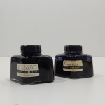 Conjuto de Tintas Parker Super Quink, Cor Preta Permanente,  Com Desgastes na Caixa Original, Tinta não testada. Medidas de Um: Altura: 6 cm, Largura: 5,5 cm, Comprimento: 9 cm, Peso Total: 280 g.