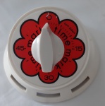 Vintage 1970 Flower Kitchen Timer. - Diâmetro: 11 cm
