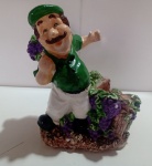 Lindo porta vinhos em gesso, Medidas:  20cm x 22cm.