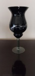 Linda esta taça de vidro negro com translucido - Altura: 35 cm , Boca 16 cm