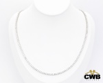 CONDIÇÃO ESPECIAL: 5x SEM JUROS: Gargantilha RIVIERA em Ouro Branco 18K com 12,50 Cts de Diamantes,