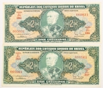 Numismática, BRASIL. Duas Cédulas C-061 1955