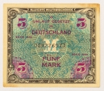 Numismática, ALEMANHA. Uma Cédula 5 Mark