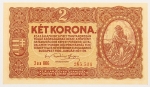 Numismática, HUNGRIA. Uma Cédula 2 Korona