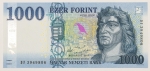 Numismática, HUNGRIA. Uma Cédula 1000 Forint Flor de Estampa