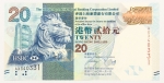 Numismática, HONG KONG. Uma Cédula P-212 20 Dollars 2010 Flor de Estampa