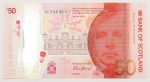 Numismática, SCOTLAND. Uma Cédula 50 Pounds 2020 Polímero Flor de Estampa