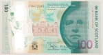 Numismática, SCOTLAND. Uma Cédula 100 Pounds 2021 Polímero Flor de Estampa