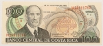 Numismática, COSTA RICA. Uma Cédula P-261 100 Colones 1993 Flor de Estampa