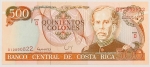 Numismática, COSTA RICA. Uma Cédula P-269 500 Colones 1994 Flor de Estampa