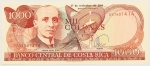 Numismática, COSTA RICA. Uma Cédula P-270 1000 Colones 1994 Flor de Estampa