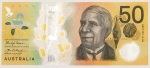 Numismática, AUSTRALIA. Uma Cédula 50 Dollars Polímero Flor de Estampa