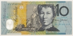 Numismática, AUSTRALIA. Uma Cédula 10 Dollars Polímero Flor de Estampa