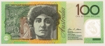 Numismática, AUSTRALIA. Uma Cédula 100 Dollars Polímero Flor de Estampa