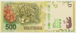 Numismática, ARGENTINA. Uma Cédula 500 Pesos