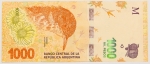 Numismática, ARGENTINA. Uma Cédula 1000 Pesos
