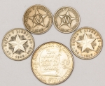 Numismática, INTERNACIONAL. 5 Moedas Estrangeiras CUBA