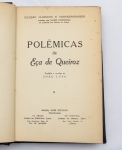 Livro: LUSO, João. (Prefácio e recolha). `Polêmicas de Eça de Queiroz`, 1ª edição. Rio de Janeiro / Lisboa: Edições Dois Mundos, 1945; 345p. Enc. Exemplar numerado, da tiragem especial de 250 em papel `bomfim` de 1ª qualidade.