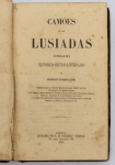 Livro: LEONI, Francisco Evaristo. `Camões e os Lusíadas`, Ensaio Histórico-crítico-literário. 1ª edição. Lisboa: Livraria de A. M. Pereira - Editor, 1872; 315p. Enc. antiga, em 1/2 couro.