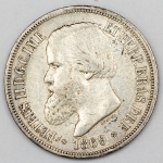 Numismática, Brasil. Moeda de 1000 RÉIS, ano 1869. Luster