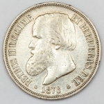Numismática, Brasil. Moeda de 1000 RÉIS, ano 1876.