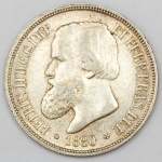 Numismática, Brasil. Moeda de 1000 RÉIS, ano 1880.
